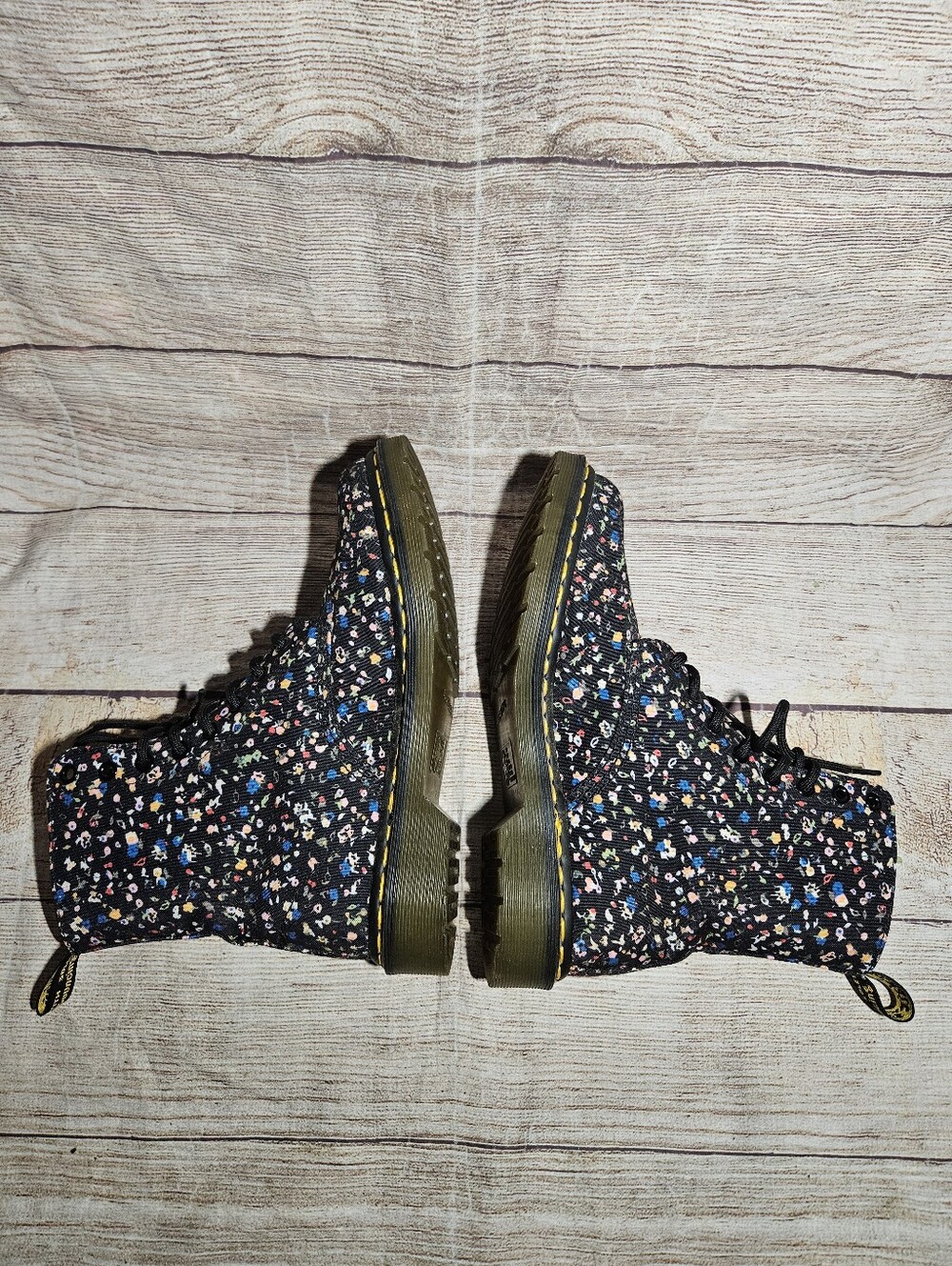 Dr Martens Page floral canvas 8 eye boots - Picture 7 of 10